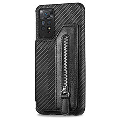 Funda Silicona Carcasa Ultrafina Goma con Magnetico S02D para Xiaomi Redmi Note 11 4G (2022) Negro