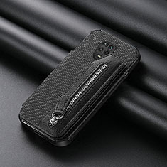 Funda Silicona Carcasa Ultrafina Goma con Magnetico S02D para Xiaomi Redmi Note 9 Pro Negro