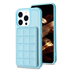 Funda Silicona Carcasa Ultrafina Goma con Magnetico S03D para Apple iPhone 13 Pro Azul Cielo