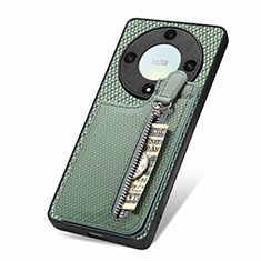 Funda Silicona Carcasa Ultrafina Goma con Magnetico S03D para Huawei Honor Magic5 Lite 5G Verde