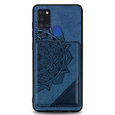 Funda Silicona Carcasa Ultrafina Goma con Magnetico S03D para Samsung Galaxy A21s Azul