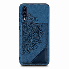 Funda Silicona Carcasa Ultrafina Goma con Magnetico S03D para Samsung Galaxy A30S Azul