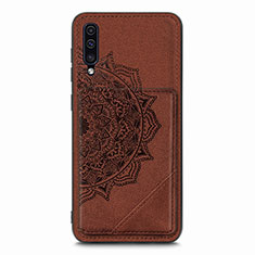 Funda Silicona Carcasa Ultrafina Goma con Magnetico S03D para Samsung Galaxy A50S Marron