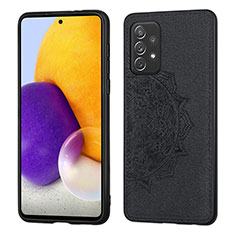 Funda Silicona Carcasa Ultrafina Goma con Magnetico S03D para Samsung Galaxy A52s 5G Negro