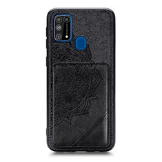 Funda Silicona Carcasa Ultrafina Goma con Magnetico S03D para Samsung Galaxy M31 Prime Edition Negro