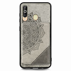 Funda Silicona Carcasa Ultrafina Goma con Magnetico S03D para Samsung Galaxy M40 Gris