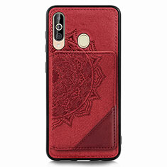 Funda Silicona Carcasa Ultrafina Goma con Magnetico S03D para Samsung Galaxy M40 Rojo