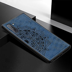 Funda Silicona Carcasa Ultrafina Goma con Magnetico S03D para Samsung Galaxy Note 10 5G Azul