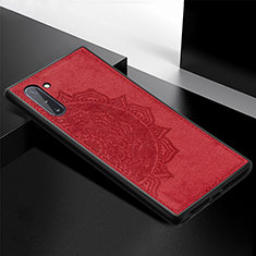 Funda Silicona Carcasa Ultrafina Goma con Magnetico S03D para Samsung Galaxy Note 10 5G Rojo