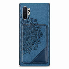 Funda Silicona Carcasa Ultrafina Goma con Magnetico S03D para Samsung Galaxy Note 10 Plus 5G Azul