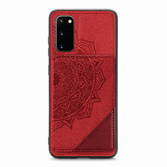 Funda Silicona Carcasa Ultrafina Goma con Magnetico S03D para Samsung Galaxy S20 5G Rojo
