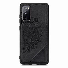 Funda Silicona Carcasa Ultrafina Goma con Magnetico S03D para Samsung Galaxy S20 FE 5G Negro