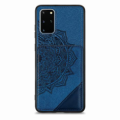 Funda Silicona Carcasa Ultrafina Goma con Magnetico S03D para Samsung Galaxy S20 Plus 5G Azul