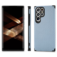 Funda Silicona Carcasa Ultrafina Goma con Magnetico S03D para Samsung Galaxy S24 Ultra 5G Azul