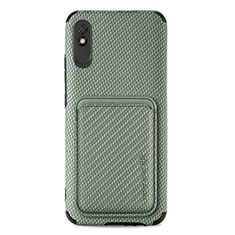 Funda Silicona Carcasa Ultrafina Goma con Magnetico S03D para Xiaomi Redmi 9AT Verde