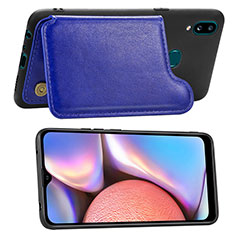 Funda Silicona Carcasa Ultrafina Goma con Magnetico S04D para Samsung Galaxy A10s Azul