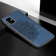Funda Silicona Carcasa Ultrafina Goma con Magnetico S04D para Samsung Galaxy A71 4G A715 Azul