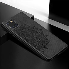 Funda Silicona Carcasa Ultrafina Goma con Magnetico S04D para Samsung Galaxy A81 Negro