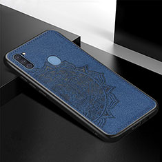 Funda Silicona Carcasa Ultrafina Goma con Magnetico S04D para Samsung Galaxy M11 Azul