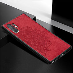 Funda Silicona Carcasa Ultrafina Goma con Magnetico S04D para Samsung Galaxy Note 10 Plus 5G Rojo