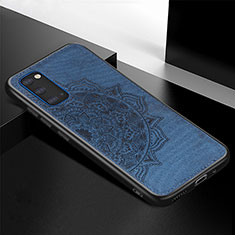 Funda Silicona Carcasa Ultrafina Goma con Magnetico S04D para Samsung Galaxy S20 5G Azul