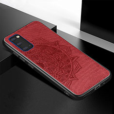 Funda Silicona Carcasa Ultrafina Goma con Magnetico S04D para Samsung Galaxy S20 5G Rojo