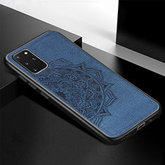 Funda Silicona Carcasa Ultrafina Goma con Magnetico S04D para Samsung Galaxy S20 Plus 5G Azul