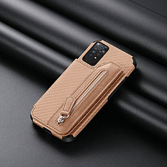 Funda Silicona Carcasa Ultrafina Goma con Magnetico S04D para Xiaomi Redmi Note 11 Pro 5G Oro