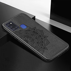Funda Silicona Carcasa Ultrafina Goma con Magnetico S05D para Samsung Galaxy A21s Negro