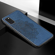 Funda Silicona Carcasa Ultrafina Goma con Magnetico S05D para Samsung Galaxy A41 Azul