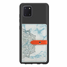 Funda Silicona Carcasa Ultrafina Goma con Magnetico S05D para Samsung Galaxy A81 Azul