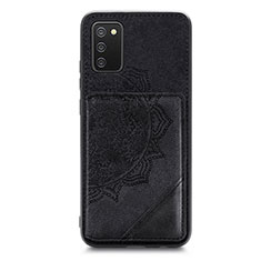 Funda Silicona Carcasa Ultrafina Goma con Magnetico S05D para Samsung Galaxy M02s Negro