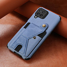 Funda Silicona Carcasa Ultrafina Goma con Magnetico S05D para Samsung Galaxy M32 4G Azul