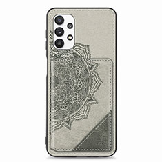 Funda Silicona Carcasa Ultrafina Goma con Magnetico S05D para Samsung Galaxy M32 5G Gris