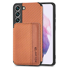 Funda Silicona Carcasa Ultrafina Goma con Magnetico S05D para Samsung Galaxy S21 FE 5G Marron