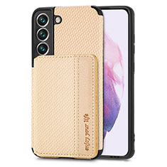 Funda Silicona Carcasa Ultrafina Goma con Magnetico S05D para Samsung Galaxy S21 FE 5G Oro