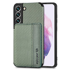 Funda Silicona Carcasa Ultrafina Goma con Magnetico S05D para Samsung Galaxy S21 FE 5G Verde