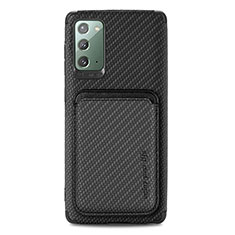 Funda Silicona Carcasa Ultrafina Goma con Magnetico S06D para Samsung Galaxy Note 20 5G Negro