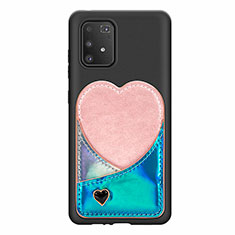 Funda Silicona Carcasa Ultrafina Goma con Magnetico S07D para Samsung Galaxy M80S Azul