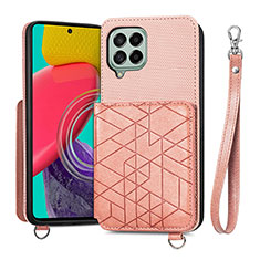 Funda Silicona Carcasa Ultrafina Goma con Magnetico S08D para Samsung Galaxy M53 5G Rosa