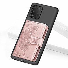 Funda Silicona Carcasa Ultrafina Goma con Magnetico S09D para Samsung Galaxy M80S Rosa