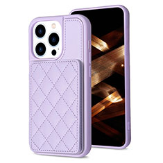 Funda Silicona Carcasa Ultrafina Goma con Magnetico S10D para Apple iPhone 13 Pro Max Purpura Claro