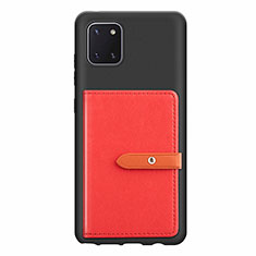 Funda Silicona Carcasa Ultrafina Goma con Magnetico S10D para Samsung Galaxy A81 Rojo