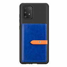 Funda Silicona Carcasa Ultrafina Goma con Magnetico S10D para Samsung Galaxy S10 Lite Azul