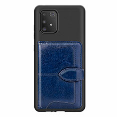 Funda Silicona Carcasa Ultrafina Goma con Magnetico S11D para Samsung Galaxy A91 Azul