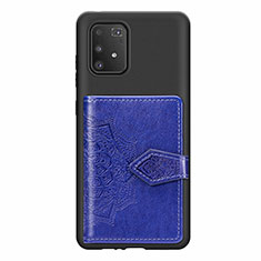 Funda Silicona Carcasa Ultrafina Goma con Magnetico S12D para Samsung Galaxy M80S Azul