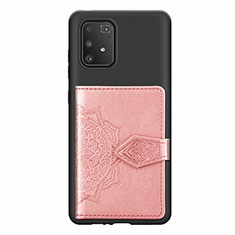 Funda Silicona Carcasa Ultrafina Goma con Magnetico S12D para Samsung Galaxy M80S Rosa