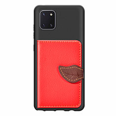 Funda Silicona Carcasa Ultrafina Goma con Magnetico S15D para Samsung Galaxy M60s Rojo