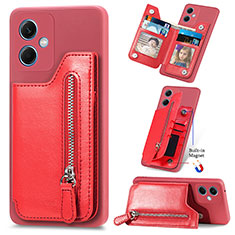 Funda Silicona Carcasa Ultrafina Goma con Magnetico SD1 para Xiaomi Poco X5 5G Rojo