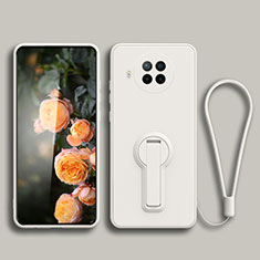 Funda Silicona Carcasa Ultrafina Goma con Soporte para Xiaomi Mi 10i 5G Blanco